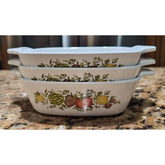 Corning Ware Spice Of Life Petite Pans P-41-B 1 3/4 Cup (Set Of 3) Vintage - Picture 5 of 16